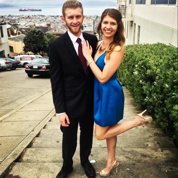 Topshop Blue Satin Dress - Picture 14 of 14